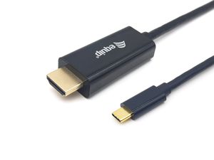 Equip 133412 video kabel adapter 2 m USB Type-C HDMI Type A (Standaard) Zwart