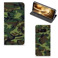 Samsung Galaxy S8 | Hoesje met Magneet | Army Dark