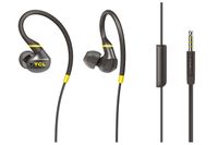 TCL ACTV100BK hoofdtelefoon/headset Hoofdtelefoons Bedraad In-ear Oproepen/muziek Zwart, Geel - thumbnail