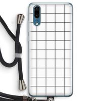 Rooster: Huawei P20 Transparant Hoesje met koord