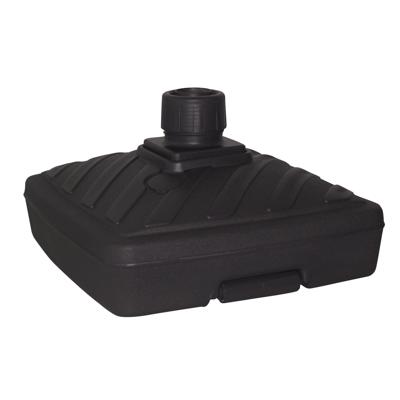 Parasolvoet Heavy - vierkant - antraciet - 57 x 57 cm - 40 liter - kunststof - vulbaar