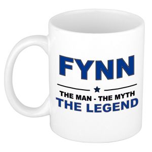 Fynn The man, The myth the legend cadeau koffie mok / thee beker 300 ml