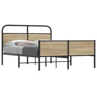 Bedframe zonder matras bewerkt hout sonoma eikenkleur 120x190cm