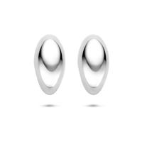 Gerhodineerd Zilveren Oorknoppen - 20x10mm - 925 Zilver Gerhodineerd Zilveren Oorknoppen - 20x10mm - 925 Zilver