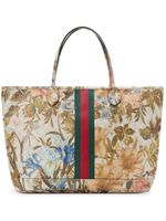 Gucci Ophidia shopper met bloemenprint - Wit - thumbnail