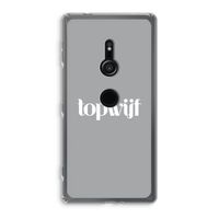Topwijf Grijs Wit: Sony Xperia XZ2 Transparant Hoesje