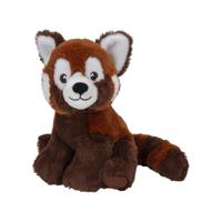 Nature Planet pluche knuffel rode panda beer - 21 cm - Speelgoed knuffeldieren