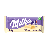 Milka chocolade reep wit flowpack (24x 90gr)