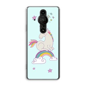Regenboog eenhoorn: Sony Xperia Pro-I Transparant Hoesje