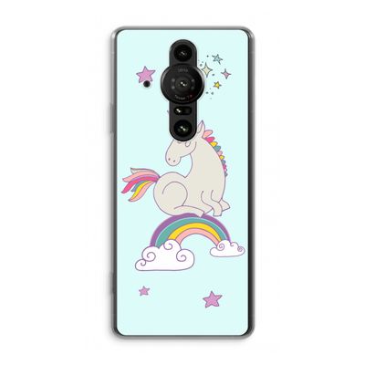 Regenboog eenhoorn: Sony Xperia Pro-I Transparant Hoesje