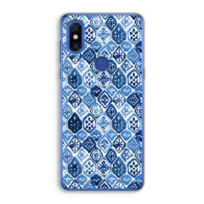 Blauw motief: Xiaomi Mi Mix 3 Transparant Hoesje