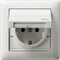 Gira buitenstopcontact waterdicht glanzend wit 415703