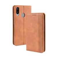 Magnetische Buckle retro Crazy Horse textuur horizontale Flip lederen case voor Wiko weergave 3 LITE met houder & kaartsleuven & fotolijstjes (bruin)