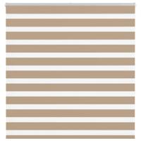 VidaXL Zebra blind 150x150 cm stofbreedte 145,9 cm polyester zandbruin