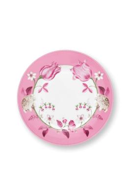 Pip Studio Ontbijtbord Jolie Tulip Roze 23cm