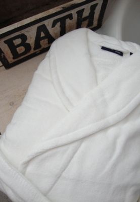 Badjas Royal White / heren badjas-dames badjas - XL