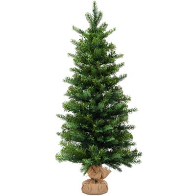 90 cm Kunstkerstboom Groene Sparrenboom met 50 LED-lampjes en Timerfunctie Kerstboom Groen