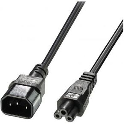 Lindy 30341 electriciteitssnoer Zwart 2 m C14 stekker C5 stekker