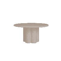 Tower Living Ronde Eettafel 'Melzo' 130cm, kleur Beige