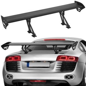 VEVOR GT Wing autospoiler, 43,3 inch universele enkeldekspoiler, verstelbare lichtgewicht aluminium auto achterspoilervleugel, racespoiler BGW/JDM Drift Zwart