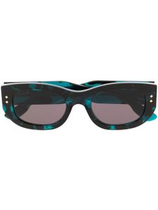 Gucci Eyewear lunettes de soleil à monture rectangulaire - Bleu