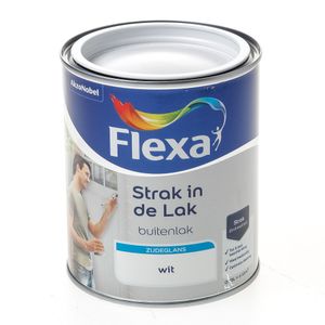 Flexa zijdeglans wit 750ml