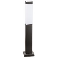LED Tuinverlichting - Staande Buitenlamp - Prixa Havini - RVS - Mat Zwart - E27 Fitting - Vierkant - 45cm