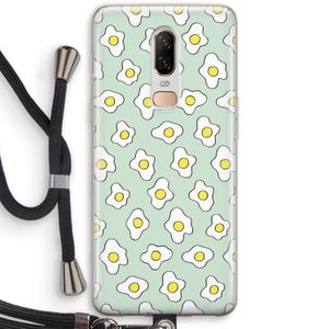 Spiegeleitjes: OnePlus 6 Transparant Hoesje met koord