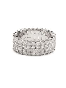 APM Monaco bague à ornements en cristal - Argent