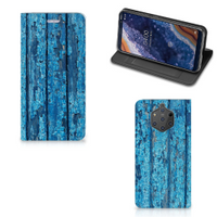 Nokia 9 PureView Book Wallet Case Wood Blue