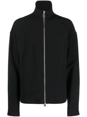 Alexander McQueen veste zippée à col montant - Noir
