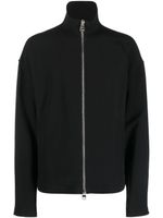 Alexander McQueen veste zippée à col montant - Noir