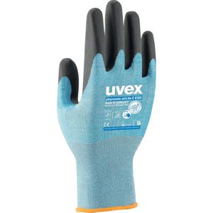 Uvex 6008410 beschermende handschoen Werkplaatshandschoenen Zwart, Blauw Koolstof, Elastaan, Polyamide