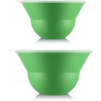 Set van 2 saladekommen 3 l en 4,9 l met siliconen deksel - BODUM - Topee - Appel