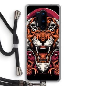 Tiger and Rattlesnakes: OnePlus 8 Pro Transparant Hoesje met koord