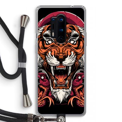 Tiger and Rattlesnakes: OnePlus 8 Pro Transparant Hoesje met koord