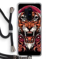 Tiger and Rattlesnakes: OnePlus 8 Pro Transparant Hoesje met koord