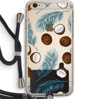 Kokosnoot roze: iPhone 6 PLUS / 6S PLUS Transparant Hoesje met koord