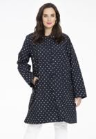 Yoek Regenjas DOTS | Zwart | Maat 54