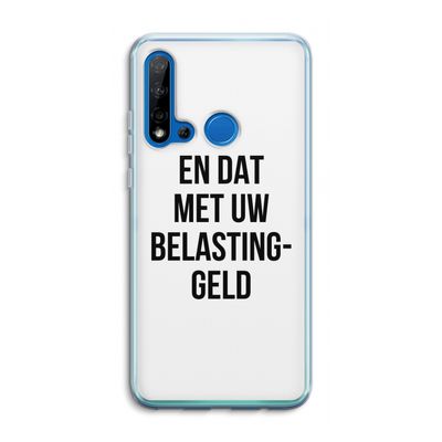 Belastinggeld: Huawei P20 Lite (2019) Transparant Hoesje
