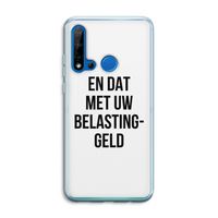 Belastinggeld: Huawei P20 Lite (2019) Transparant Hoesje
