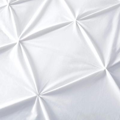 Dekbedovertrek Velvet Pintuck Effen 140x200 Cm Wit Anti Allergie & Anti Huisstofmijt Sleeptime - Dekbed-Discounter.nl