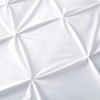 Dekbedovertrek Velvet Pintuck Effen 140x200 Cm Wit Anti Allergie & Anti Huisstofmijt Sleeptime - Dekbed-Discounter.nl