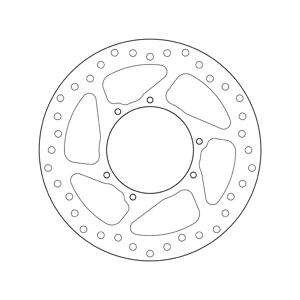 BREMBO Serie Oro remschijf, remschijven voor de moto, vast 68B407N3