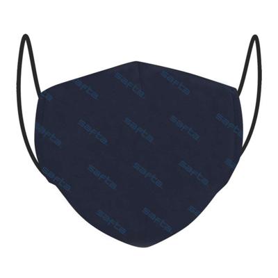Hygiënisch en herbruikbaar gezichtsmasker gemaakt van stof Safta Volwassen Marineblauw