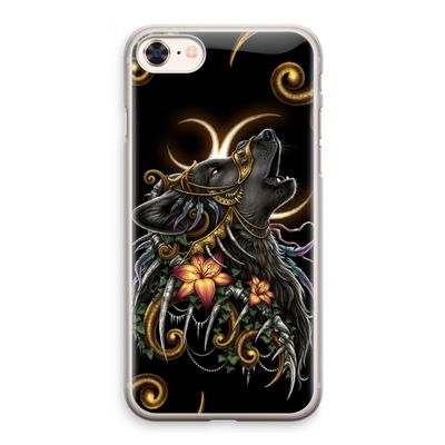 Huilende Wolf: iPhone 8 Transparant Hoesje