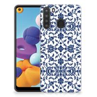 Samsung Galaxy A21 | TPU Case | Flower Blue