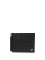 TOM FORD portefeuille en cuir à design pliant - Noir
