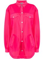 MOSCHINO JEANS long-sleeve sheer shirt - Rose