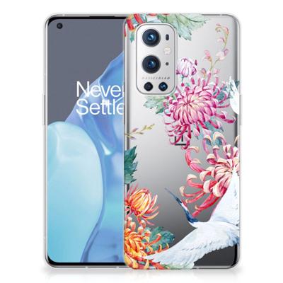OnePlus 9 Pro | TPU Hoesje | Bird Flowers